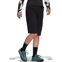 Five Ten Women's Bike TrailX Bermuda Shorts - Black -Five Ten adidas gm4588 five ten womens trailx bermuda shorts black 8 1010722