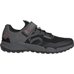 Five Ten Trailcross Clip-In Mountain Bike Shoes - CBlack / Grey Three / Red