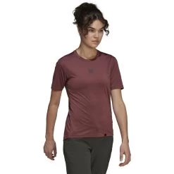 Five Ten Bike TrailX Women's T-Shirt - Burgundy 12 Five Ten Bike TrailX Women's T-Shirt - Burgundy -Five Ten five ten h46078 trailx burgundy 06 1268587