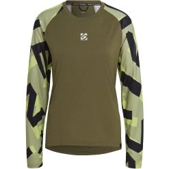 Five Ten TrailX Women's Longsleeve - Focus Olive / Magic Lime