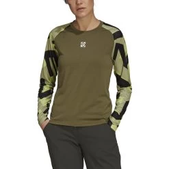 Five Ten TrailX Women's Longsleeve - Focus Olive / Magic Lime -Five Ten five ten hb0047 trailx focus olive magic lime 03 1268624