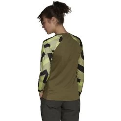 Five Ten TrailX Women's Longsleeve - Focus Olive / Magic Lime -Five Ten five ten hb0047 trailx focus olive magic lime 04 1268625
