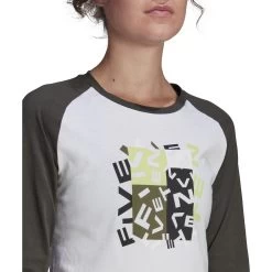 Five Ten Graphic 3/4 Sleeve T-Shirt Women's - White -Five Ten five ten hb0054 graphic 3 4 sleeve shirt 06 1248731