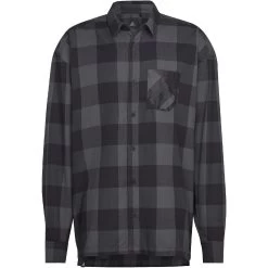 Five Ten Brand Of The Brave Flannel Long Sleeve Top - Grey Six / Black