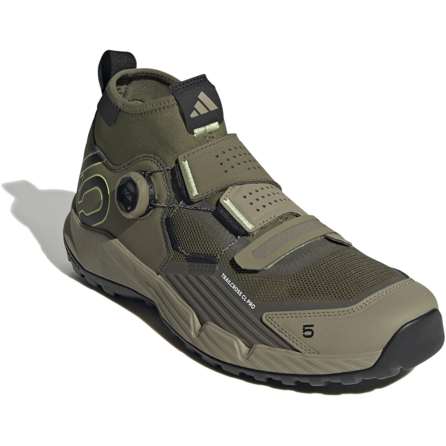 Five Ten Trailcross Pro Clip-In Mountain Bike Shoes - Focus Olive / Core Black / Orbit Green 7 Five Ten Trailcross Pro Clip-In Mountain Bike Shoes - Focus Olive / Core Black / Orbit Green - Image 7