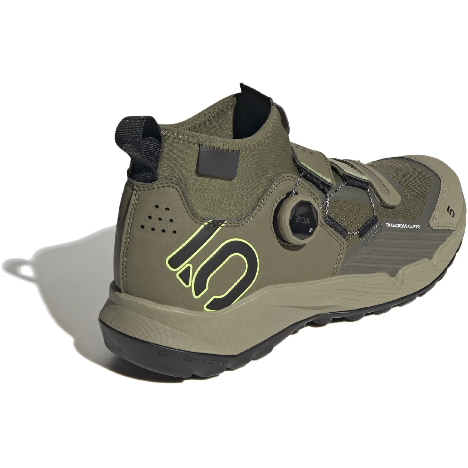 Five Ten Trailcross Pro Clip-In Mountain Bike Shoes - Focus Olive / Core Black / Orbit Green 8 Five Ten Trailcross Pro Clip-In Mountain Bike Shoes - Focus Olive / Core Black / Orbit Green - Image 8