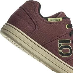 Five Ten Freerider Canvas Mountain Bike Women's Shoes - Burgundy / Core Black / Pulse Lime -Five Ten five ten hq2106 freerider canvas burgundy core black pulse lime 08 1378515