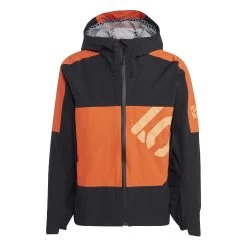 Five Ten All-Mountain Rain Jacket - Black / Semi Impact Orange