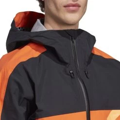 Five Ten All-Mountain Rain Jacket - Black / Semi Impact Orange -Five Ten five ten ht9605 all mountain rain jacket semi impact orange 08 1441005