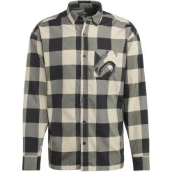 Five Ten Brand Of The Brave Flannel Long Sleeve Top - Savanna / Black