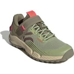 Five Ten Trail Cross Clip-in Women's Mountainbike Shoes - Quiet Crimson / Orbit Green / Turbo