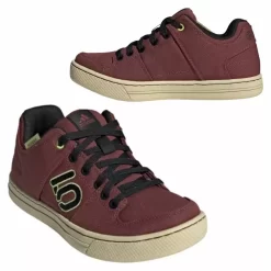 Five Ten Freerider Canvas Womens Quiet Crimson/Core Black/Pulse Lime Flat Shoes