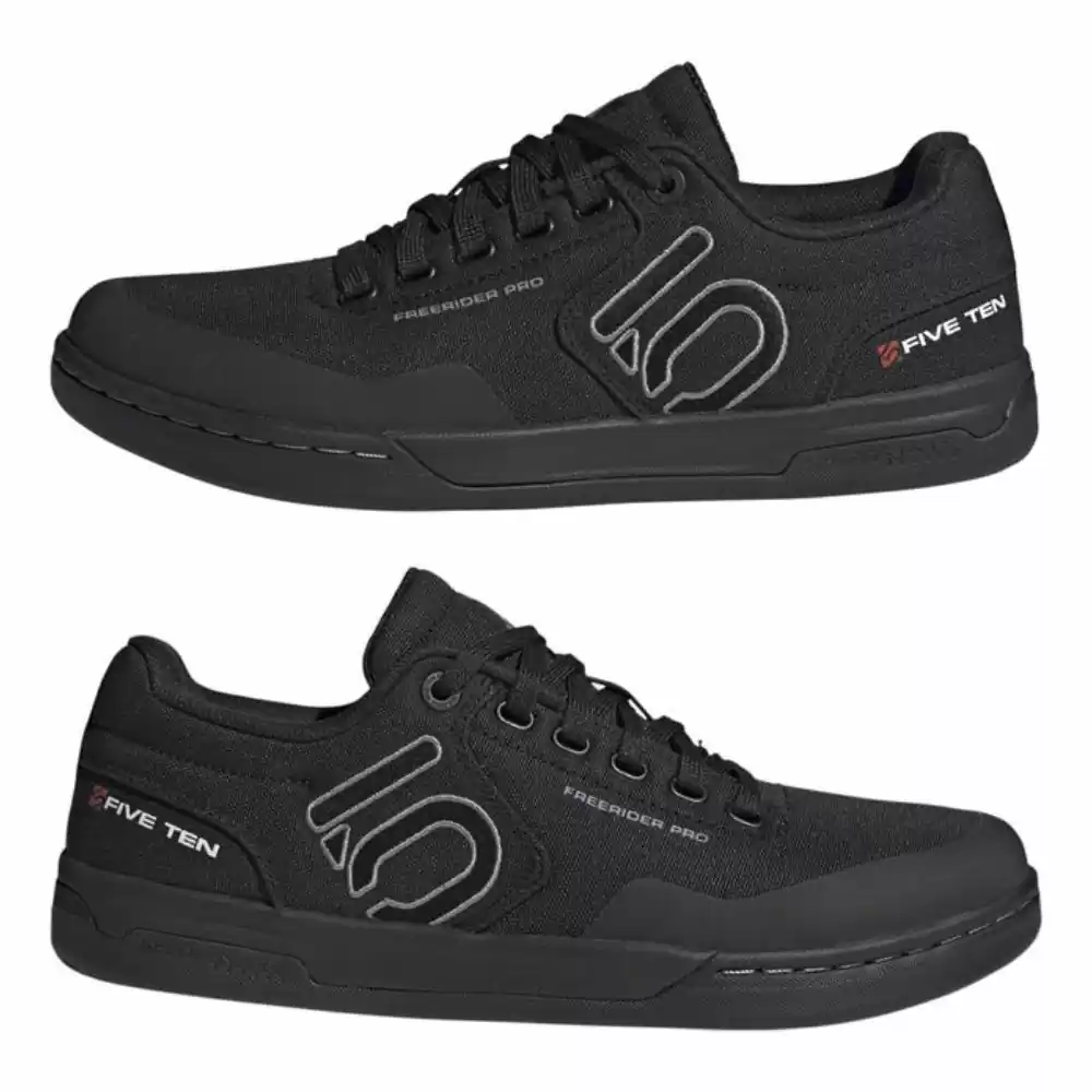 Five Ten Freerider Pro Canvas Mens Core Black/Gray Three/Ftwr White Shoes - Image 3