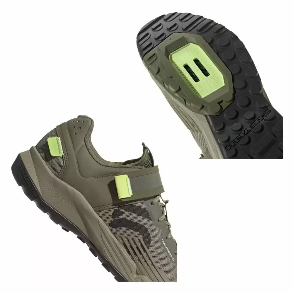 Five Ten Mens Trailcross Core Orbit Green/Carbon/Pulse Lime Clipless Shoes - Image 2