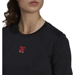 Five Ten Bike TrailX Women's T-Shirt - Black -Five Ten gj8415 app on model detail 1 white 946093