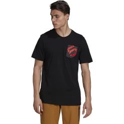 Five Ten Brand Of The Brave T-Shirt - Black -Five Ten gm4584 app on model standard white 944538